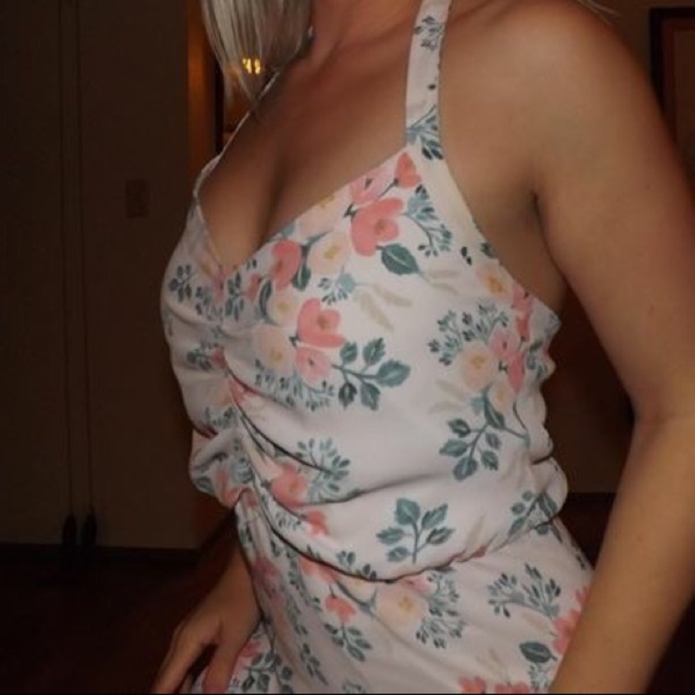 Paper Crown halter dress